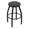 Holland Bar Stool Co 30" Swivel Bar Stool, Black Wrinkle, Graph Chalice Seat X802 - alternate 1
